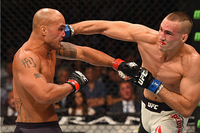 Rory MacDonald and Robbie Lawler 